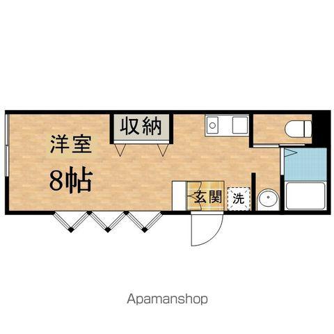 ベルコート(ワンルーム/1階)の間取り写真