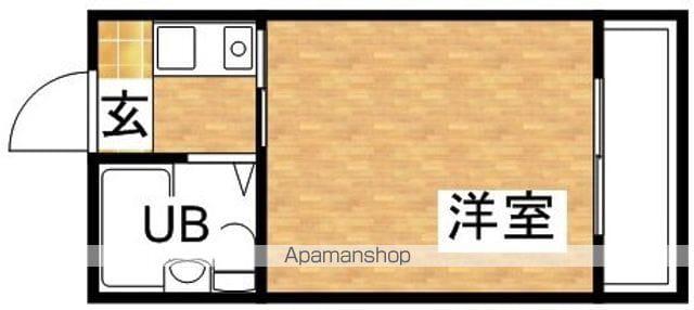 ルネッサンス福原パートⅡ(1K/4階)の間取り写真