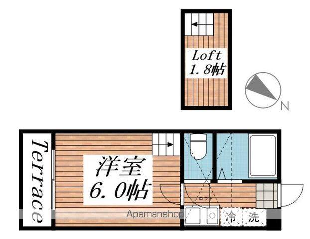 エクセルコーポ(1K/1階)の間取り写真