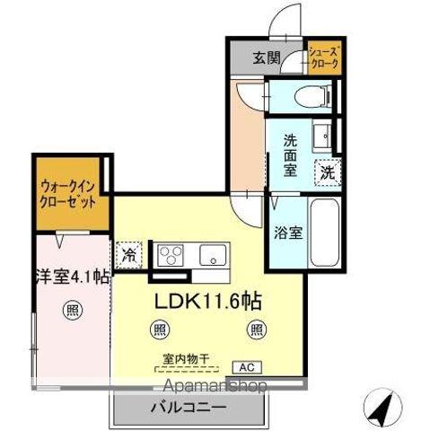 アルデア(1LDK/3階)の間取り写真
