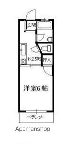 田中アパート(1K/1階)の間取り写真
