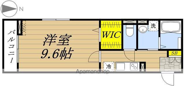 F.AZALEA(1K/3階)の間取り写真