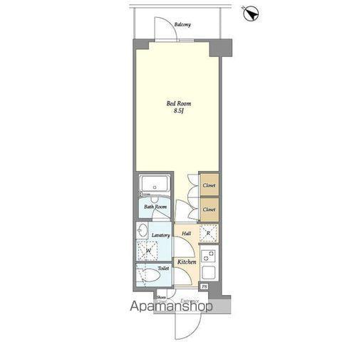 LA DOUCEUR成増(1K/1階)の間取り写真