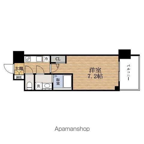 SERENITE本町東リアン(1K/11階)の間取り写真
