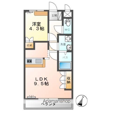 PROSPERITA(1LDK/1階)の間取り写真