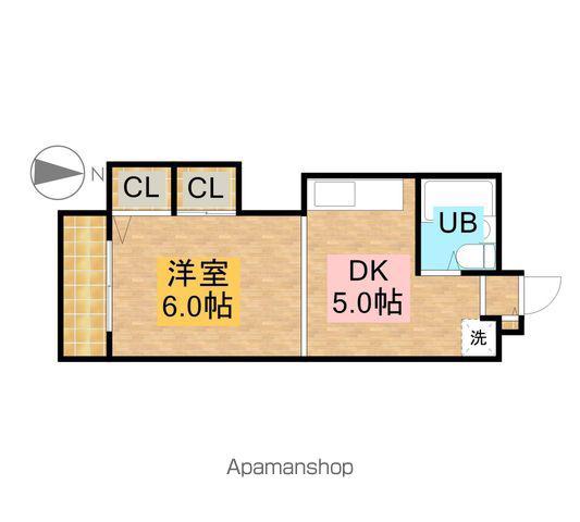 プラザハイツ24(1DK/3階)の間取り写真