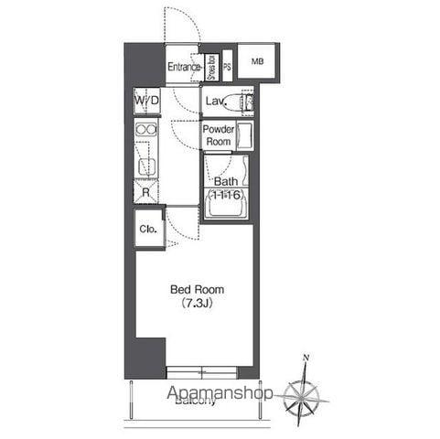 コンフォリア大島DEUX(1K/8階)の間取り写真