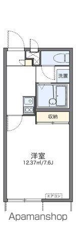 レオパレス上町(1K/1階)の間取り写真