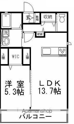 スマートⅠ(1LDK/2階)の間取り写真