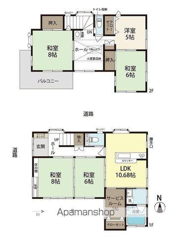 東武伊勢崎・大師線 谷塚駅 徒歩24分 2階建 築28年(5SLDK)の間取り写真