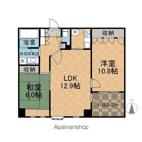 開発ガーデンスクウェア(2LDK/6階)の間取り写真