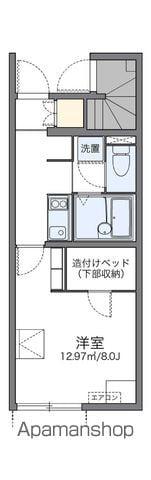 レオネクストYUYUⅢ(1K/1階)の間取り写真