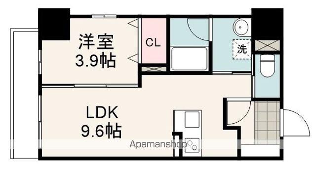 両替町ラ・フォンテーヌ(1LDK/3階)の間取り写真
