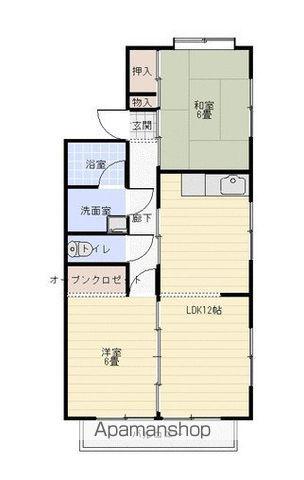 アネックス藤内(2LDK/2階)の間取り写真