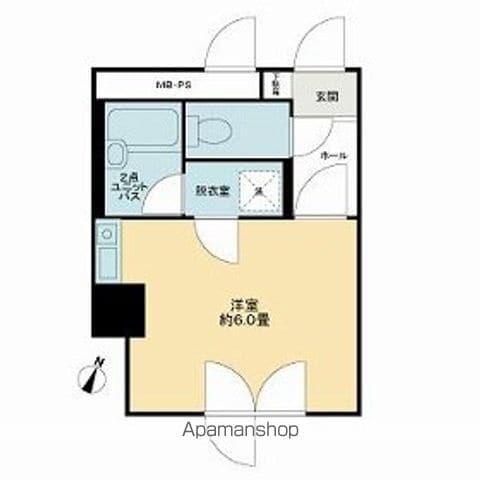 ライオンズシティ南3条(ワンルーム/4階)の間取り写真