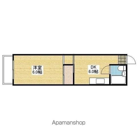 第一セントポールハイツ(1DK/5階)の間取り写真