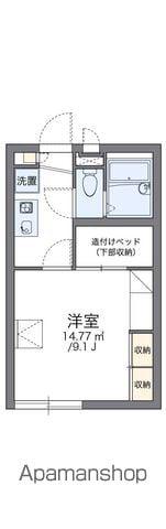 レオパレスコンフォール(ワンルーム/2階)の間取り写真
