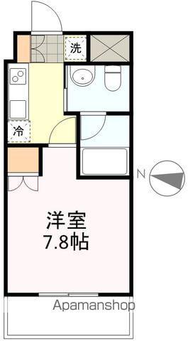 レジデンス片平(1K/13階)の間取り写真