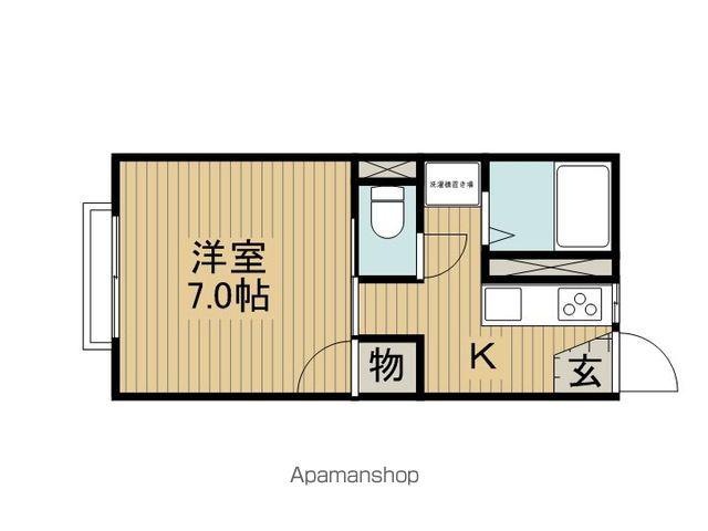 フレグランスハーモニー(1K/2階)の間取り写真