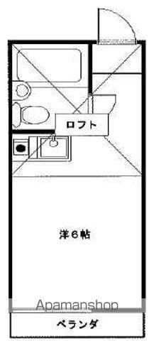 ドミシール江古田(ワンルーム/2階)の間取り写真