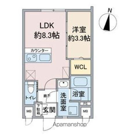 CROSSROAD SASASHIMALIVE(1LDK/3階)の間取り写真