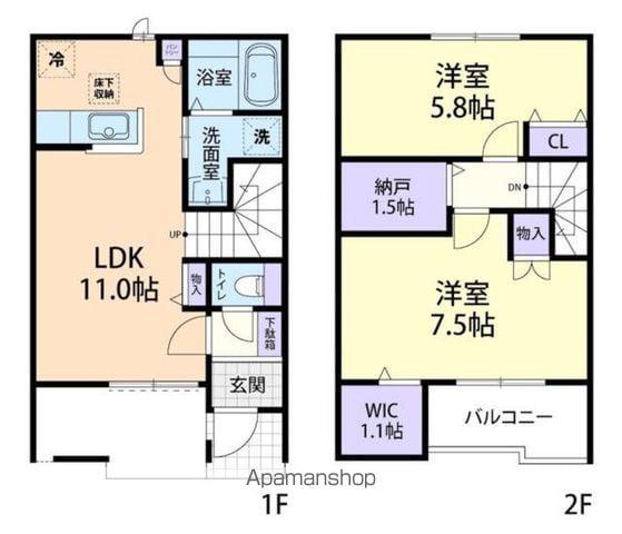 ROYAL B(2LDK/2階)の間取り写真