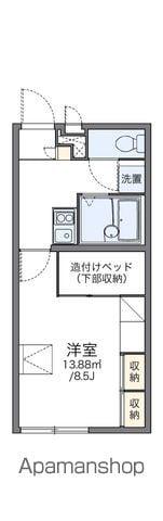 レオパレスコーポ 丸山(1K/1階)の間取り写真