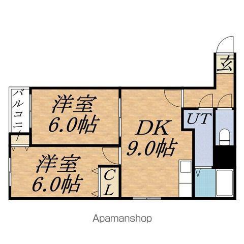 202松井ビル(2DK/3階)の間取り写真