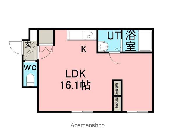 カメリア南郷(1LDK/3階)の間取り写真