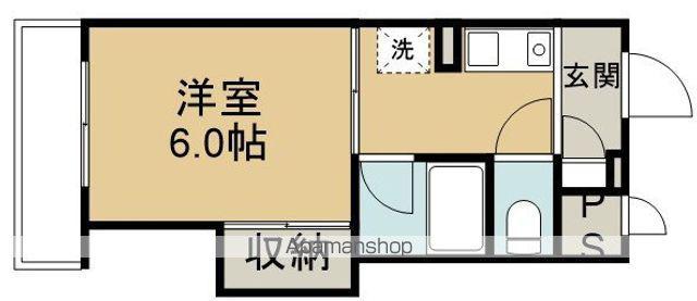 長島ビル(1K/3階)の間取り写真