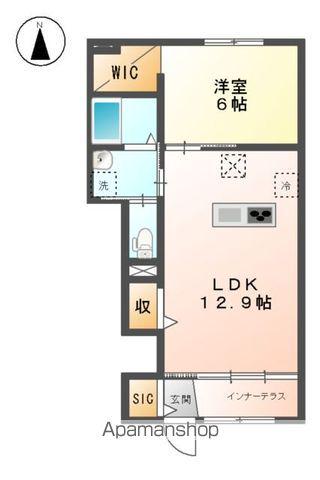 セレーナクオーレ(1LDK/1階)の間取り写真