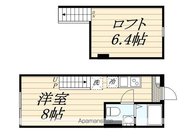CASA SOLEADO(ワンルーム/2階)の間取り写真