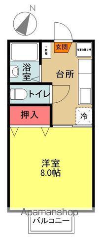 プレジール泉(1K/2階)の間取り写真