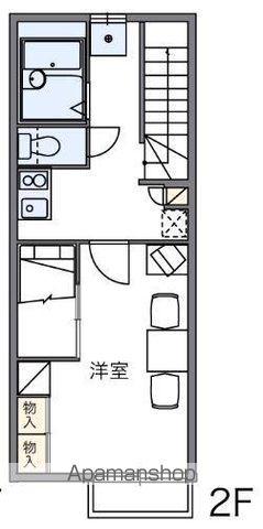 レオパレスカワシマ(1K/2階)の間取り写真