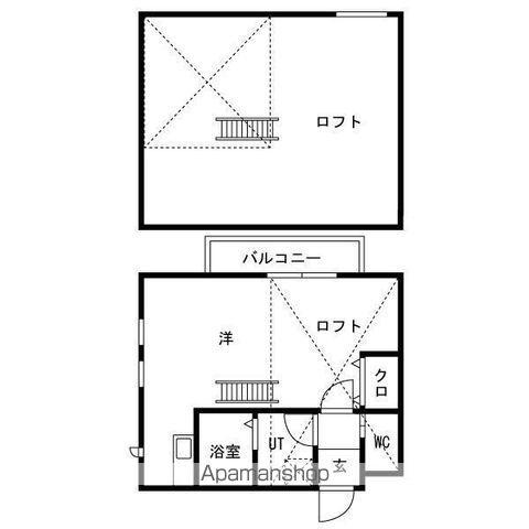ソレイユ貝塚(ワンルーム/2階)の間取り写真