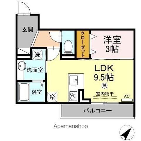 アネックス五番館(1LDK/3階)の間取り写真