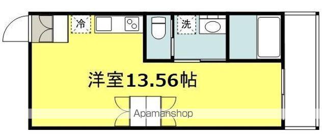 NAHE(ワンルーム/2階)の間取り写真