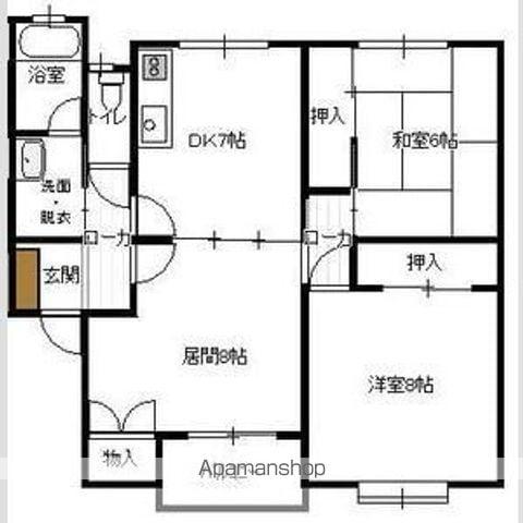 アーバンハイツM(3DK/1階)の間取り写真