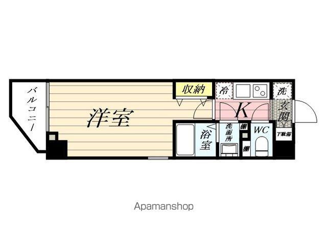 リヴシティ川崎新町(1K/5階)の間取り写真