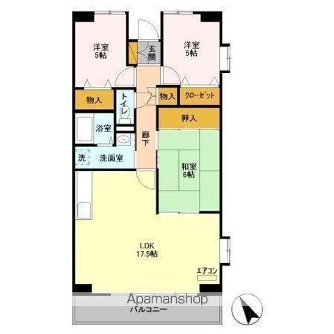 エスポワール八千代(3LDK/3階)の間取り写真