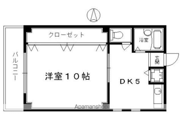 CHATEAU藤澤(1DK/3階)の間取り写真