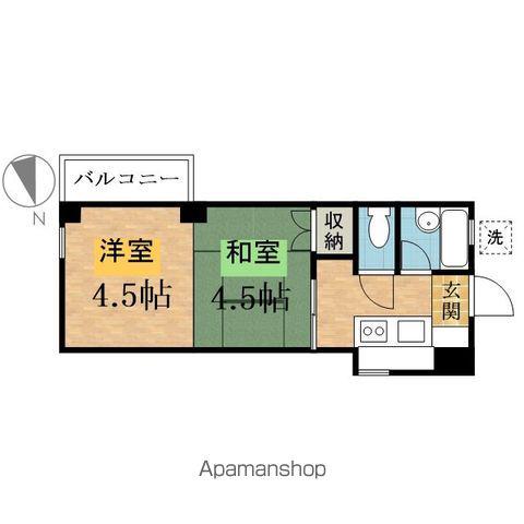 メゾン弥生(1K/3階)の間取り写真