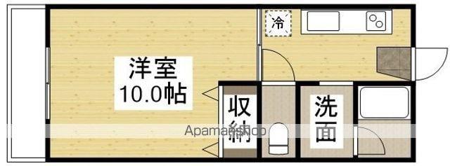 SUN SIDE YAMABE(1K/3階)の間取り写真