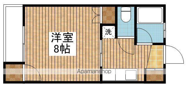 メゾンマルス(1K/2階)の間取り写真