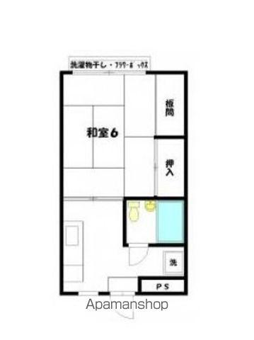 ユニハイツ田村Ⅰ(1K/1階)の間取り写真