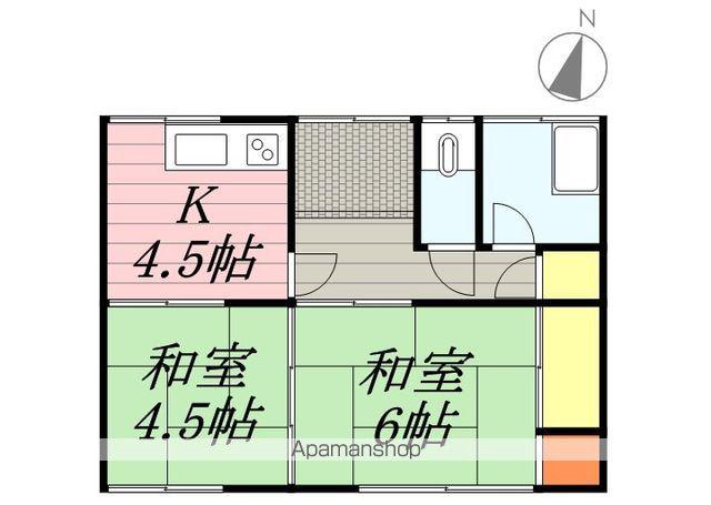 鹿児島本線 肥前旭駅 徒歩12分 1階建 築55年(2K)の間取り写真