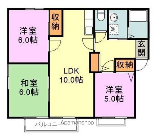 プレミールⅠ(3LDK/2階)の間取り写真