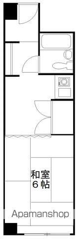 シャーレゆざわ(1DK/7階)の間取り写真