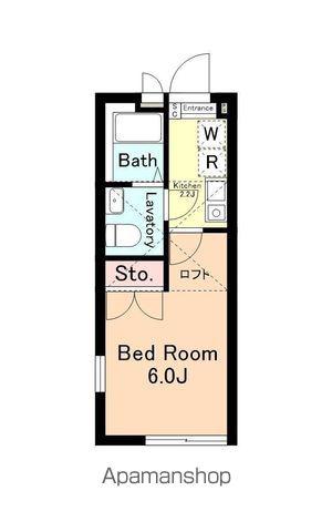 杉並ノース(1K/2階)の間取り写真