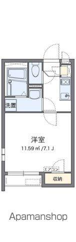 クレイノFREESIA(1K/1階)の間取り写真